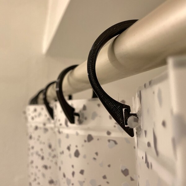 custom shower curtain hooks