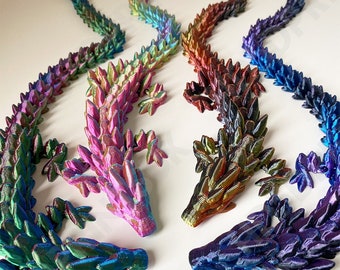 3D Printed Articulated Gem Dragon: Sensory Fidget Toy