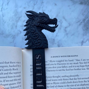 Personalisierte Drachen Lesezeichen 3D gedruckt | Geprägtes 3D gedrucktes Drachen Lesezeichen | Drachen Lesezeichen Kollektion