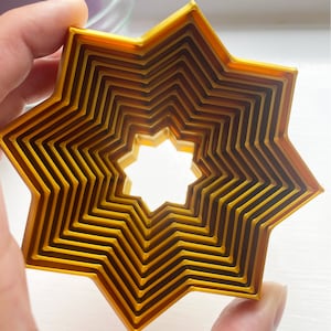 3D Printed Fidget Star: Sensory ASMR Stress Relief Toy