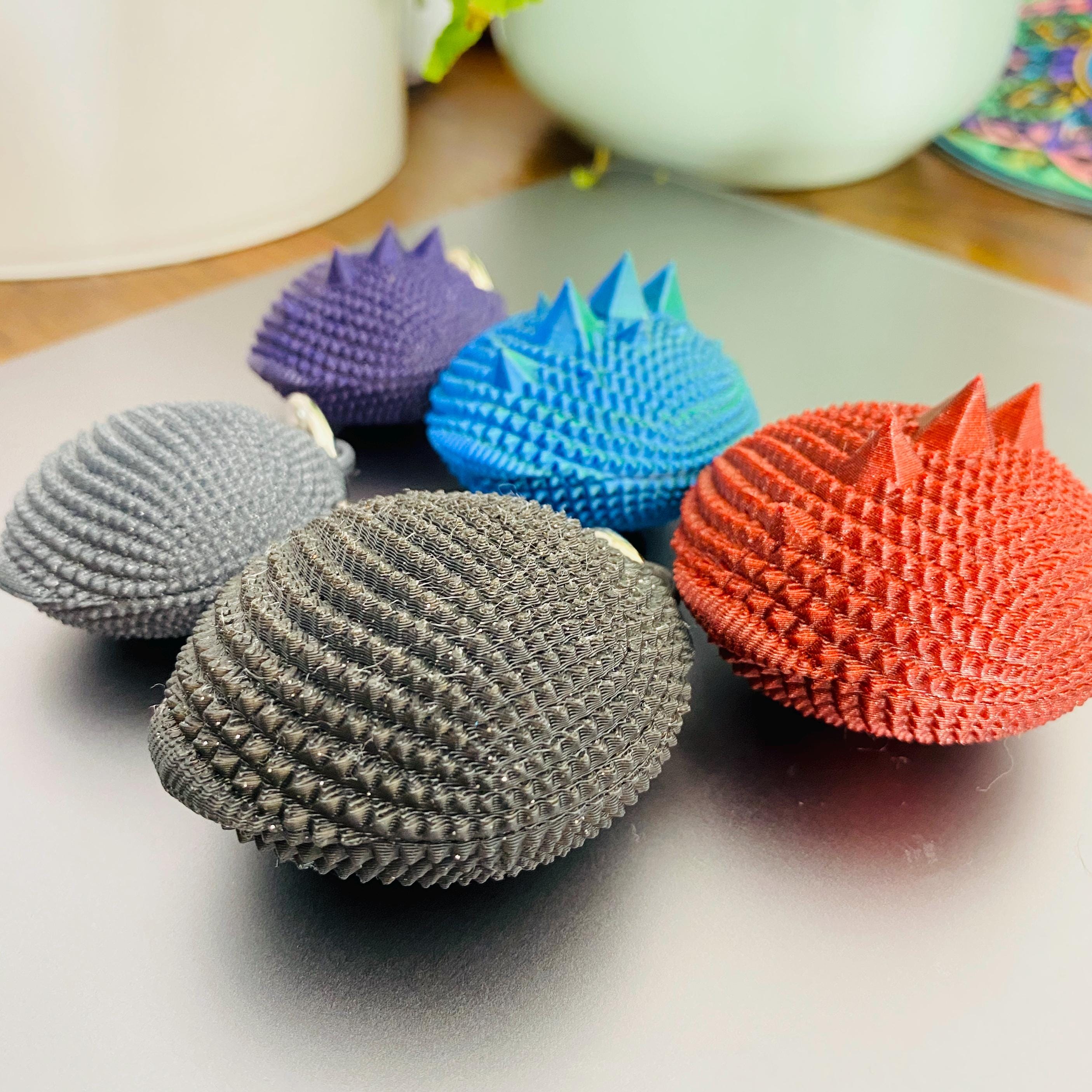 NEW Weighted Stabby Stone Keychain | Tactile Stim Toy | Pain-Seeking Stims | Spiky Handheld Fidget Toy
