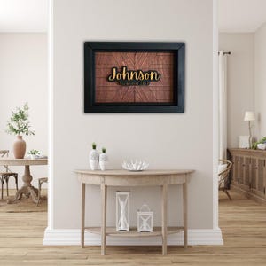 Family Mosaic Sign, Personalized Wood Sign, Wood Mosaic, Family Name Sign, Home Decor, Custom Wood Sign, Gift for Mom