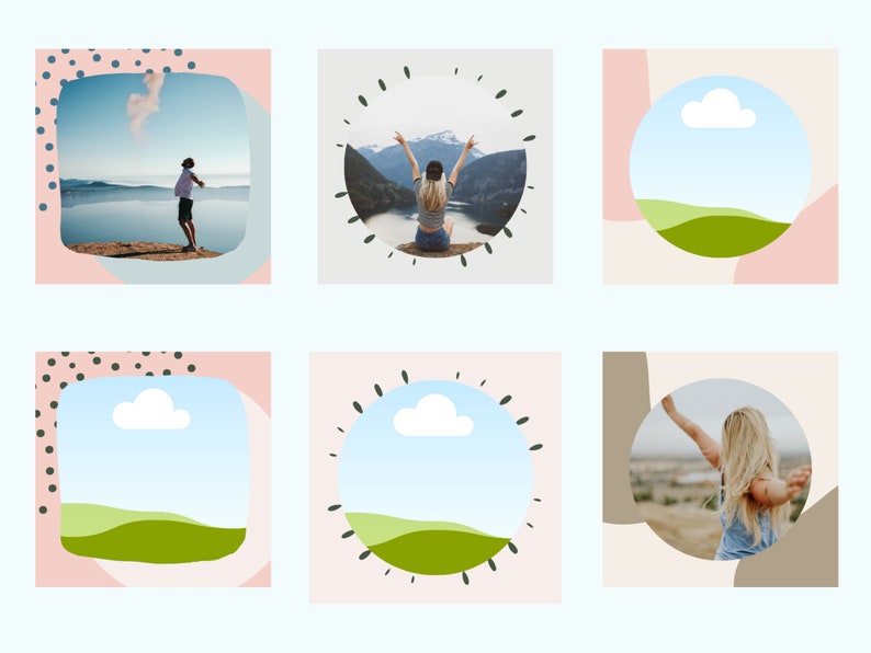 Tiktok Template, Profile Picture Template, Social Media Branding - Etsy