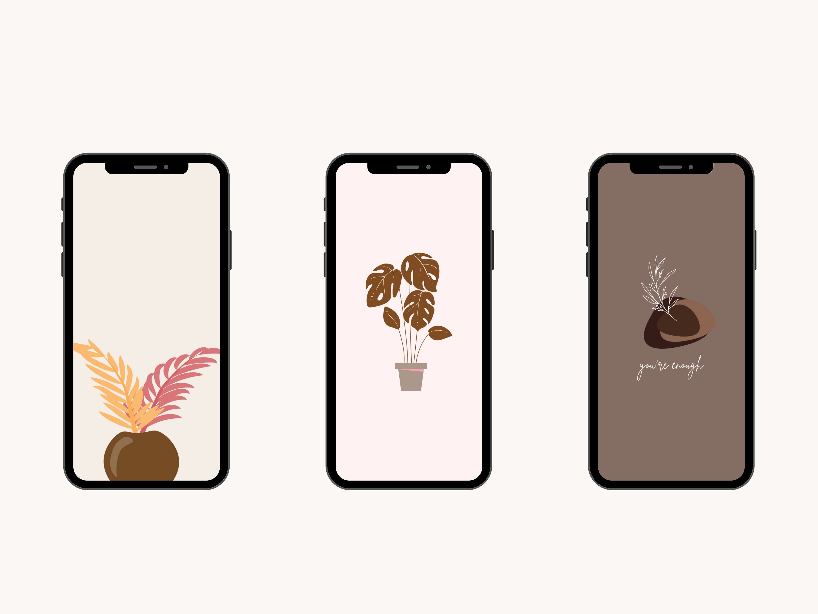 Plants Wallpaper Plant Lover Wallpaper 25 iPhone - Etsy