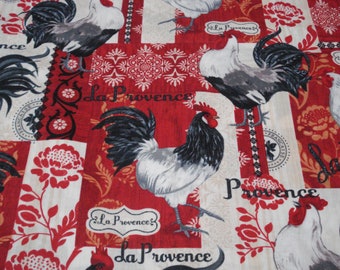 Waverly Pillow La Petite Ferme Black Cream French Country Toile Rooster Chicken 