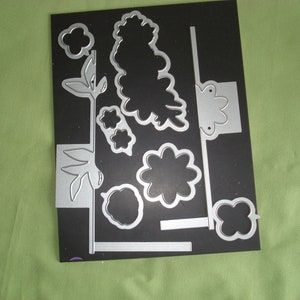 Stampin Up/Gatefold Blossoms Framelits Dies/Polymer Stamp Set/&quot;Bouquet Blooms&quot;/Set of 14 Clear Mount Stamps
