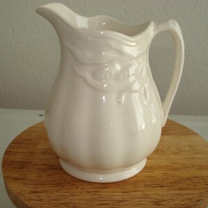 Antique Embossed Wheat Design/Creamer/ Royal Staffordshire Pottery/England/1910