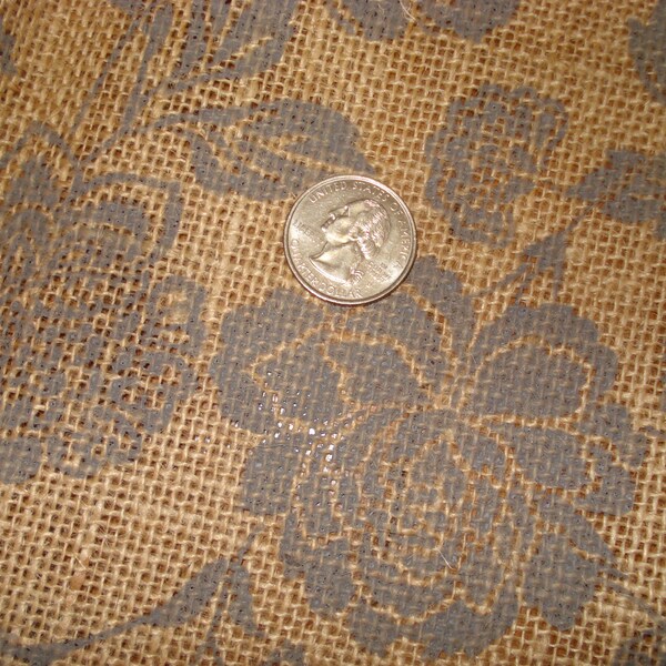 Printed Burlap Fabric Etsy