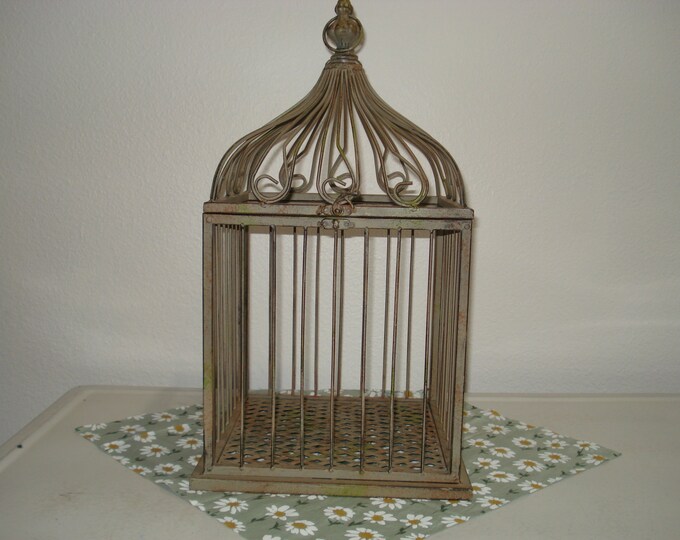 Vintage Bird Cage/terrarium/victorian/all Metal Etsy