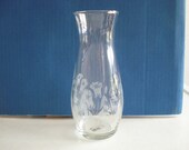Vase Cameo Crystal Hand Cut Made in Turkey Two Available Vintage 1960