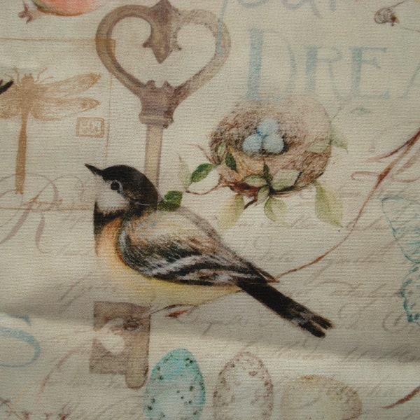 Keys to the Garden/"Unlock Your Dreams"/ Susan Winget/100% Polyester/Medium Weight Upholstery Fabric/Springs Creative/By the Half Yard