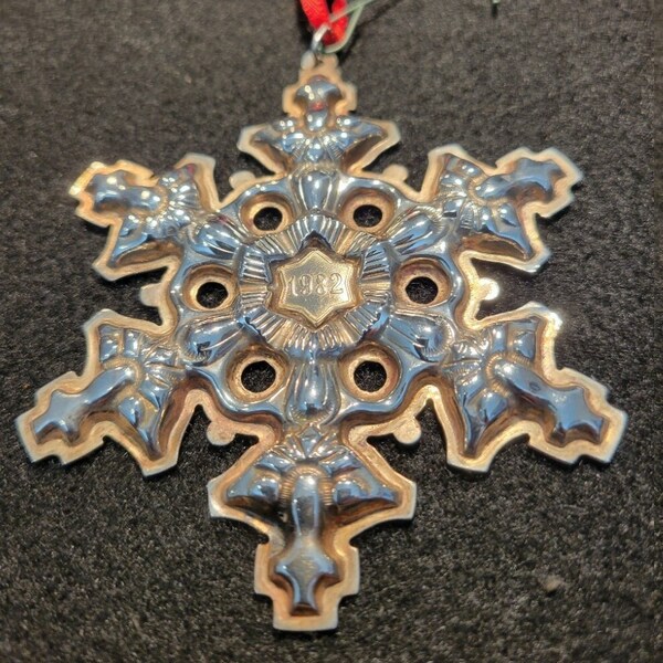 1982 Gorham Sterling Snowflake Ornament