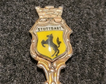 Vintage Small 4.5" Suttgart Germany Collector Spoon. See Photos.