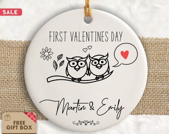 Valentine Ornament Keepsake / Valentine Ornament Gifts for Wife /  Valentine's Ornament Gifts for Girlfriend / Our First Valentines Ornament