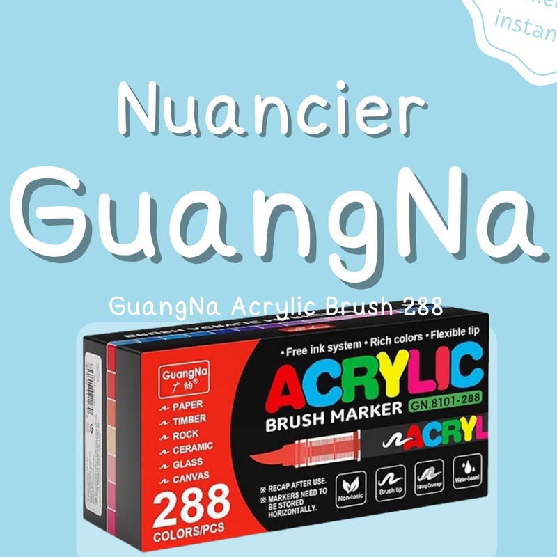 Nuancier Guangna 288 Vierge Etsy France nuancier-guangna-288-vierge-etsy-france