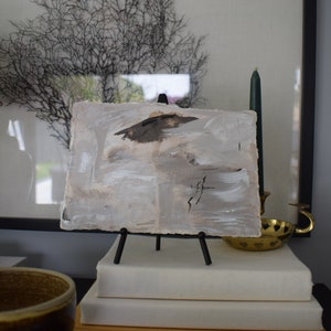 Mini Original Kunst | Neutrales abstraktes Gemälde| DeckledErrandpapier | La joie de vivre mini vii.