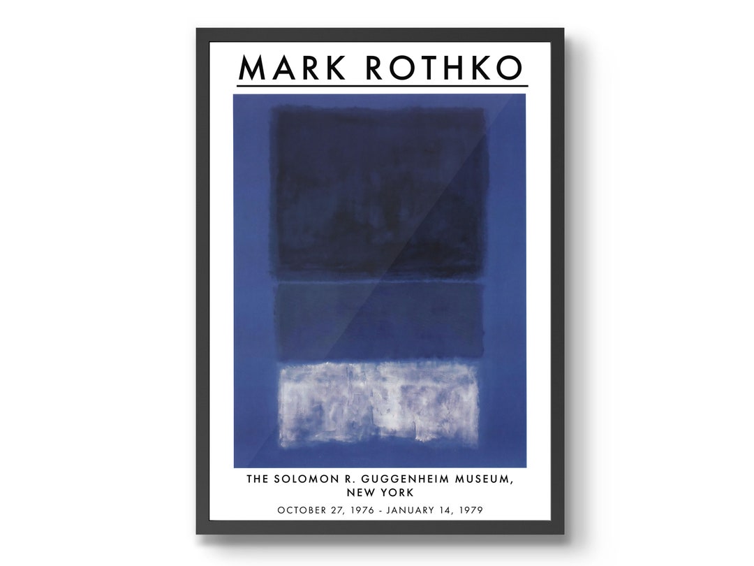 Affiche de l'exposition rétrospective Mark Rothko, art mural