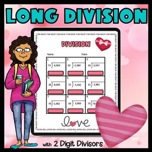 Valentine&#39;s Day Division with 2 Digit Divisors