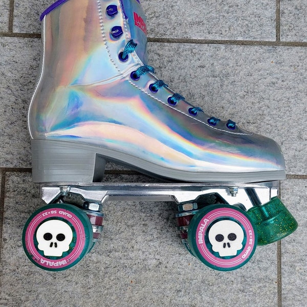 Wieldoppen voor Quad Skates / Skateboard (4 stuks) - SKULL