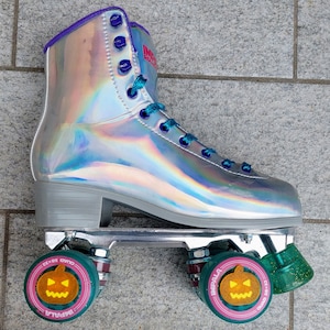 Wheels Caps for Quad Skates / Skateboard (4 pieces) - PUMPKIN / JACK O&#39; LANTERN