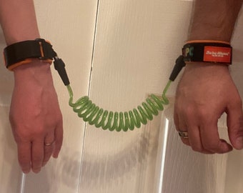 Adult sized coiled wrist leash