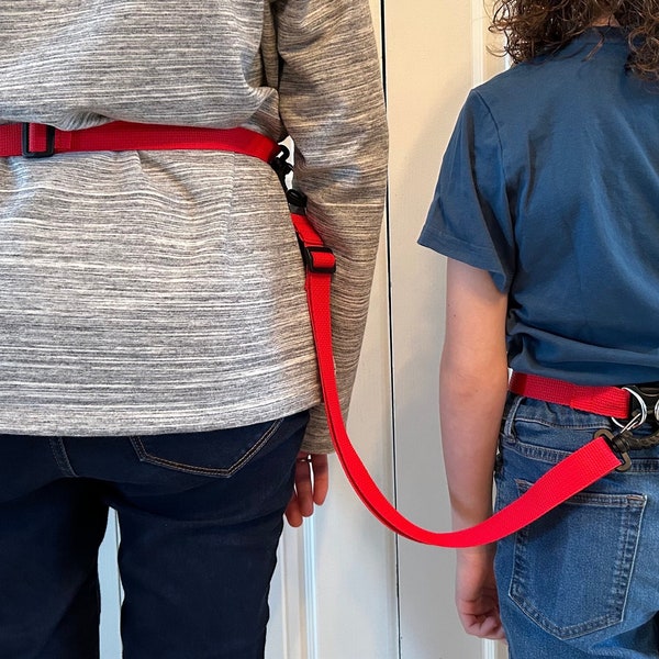 2gether belt, the new way to stay together. For Autism, ADHD, special needs, elopement. Waist walking harness