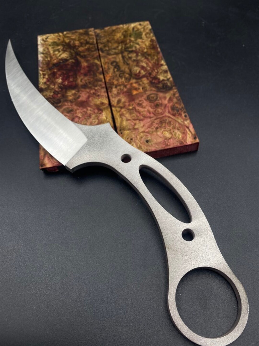 Combat Knife Blank Karambit Knife Making Blade Heat Treated Etsy