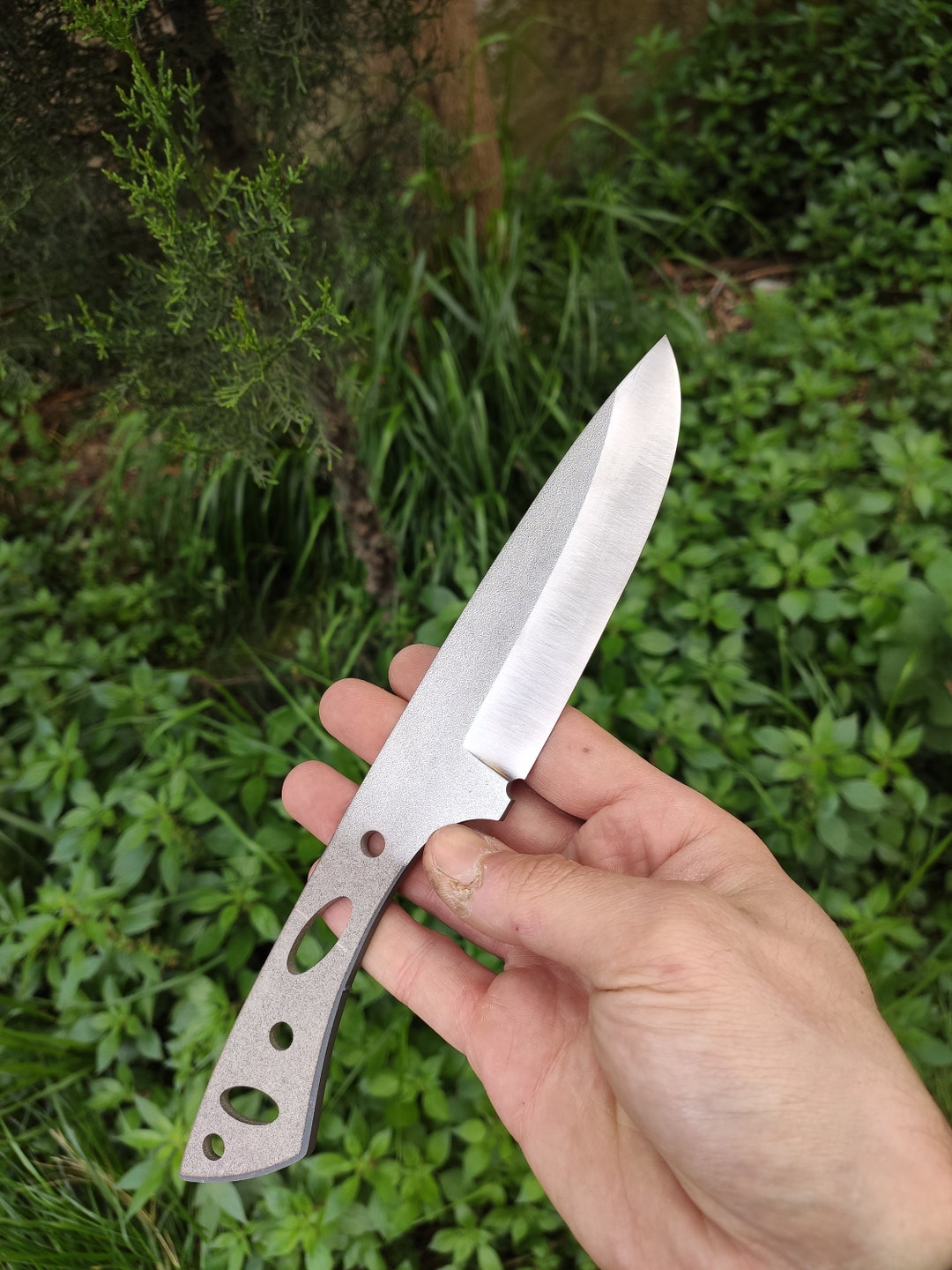 N690 Knife Blank Outdoor Blade Knife Making Supplies Heat Etsy