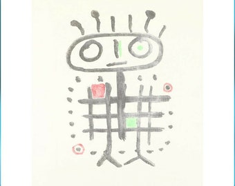 Joan Miro original lithograph pencil signed rare HC print