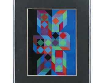 Victor Vasarely (Hungary 1906 - France 1997) silkscreen / serigraph op art signed