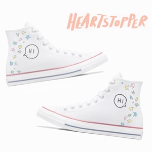 Heartstopper - Custom Painted Converse