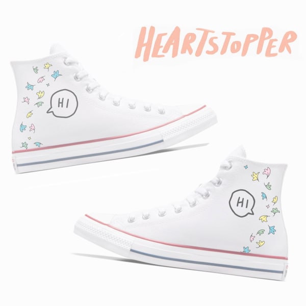 Heartstopper - Custom Painted Converse
