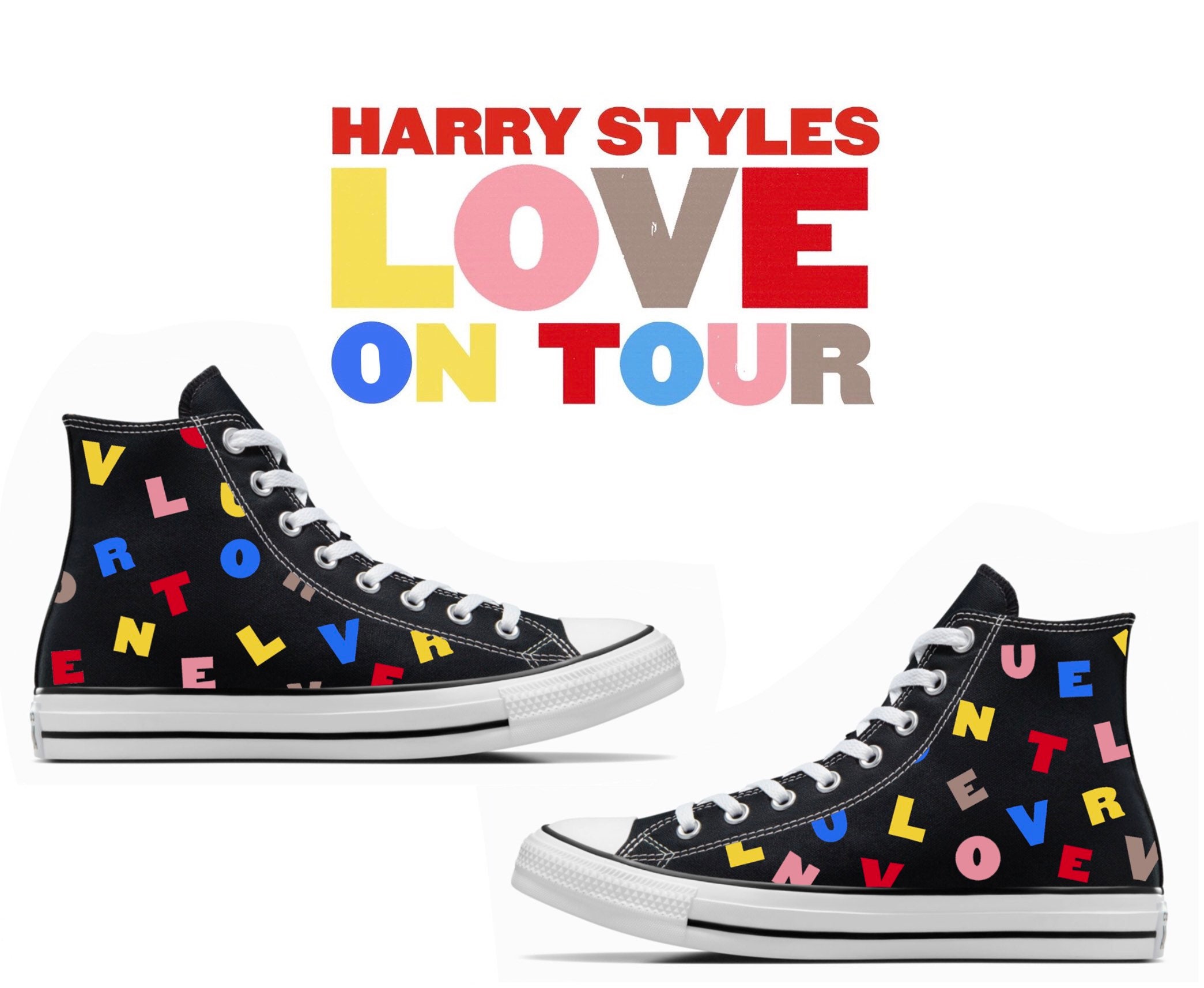 Love Tour Harry Styles Custom Converse - Etsy