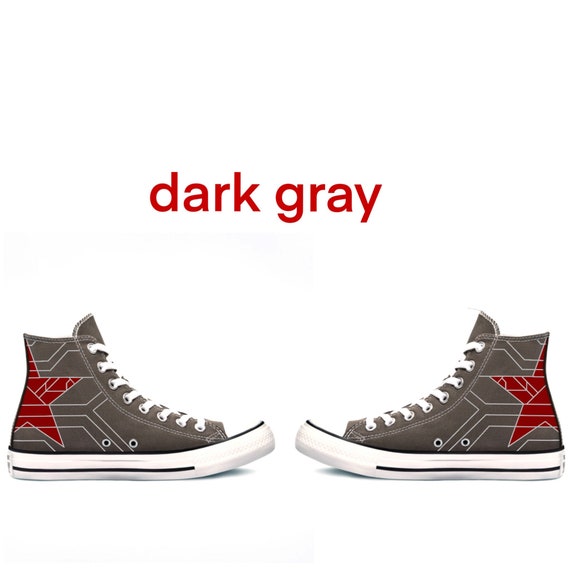 Winter Soldier Bucky Barnes Custom Converse Etsy