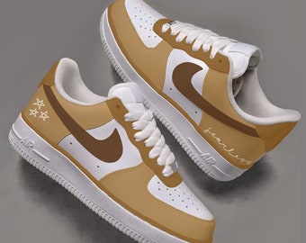 Fearless Inspired Custom Hand-Painted Air Force 1