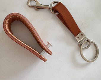 Handmade Leather Keychain | Oaxaca Mexican Boho Charm
