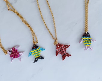 Mexicaanse Huichol ketting | Handgemaakte ketting | Ambachtelijke ketting | Mexicaans ontwerp | kleurrijke ketting | Creatieve ketting | unieke ketting