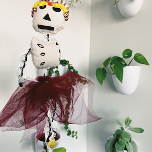 Halloween Day of the Dead Sugar Skull Catrina Decor | Calavera Ornament | Halloween Party | Mexican Sugar Skull Ornament | Halloween Decor