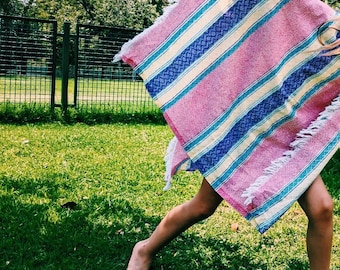 Vestido toalla mexicano bordado para niños / Cubrebaños de algodón de secado rápido para la playa
