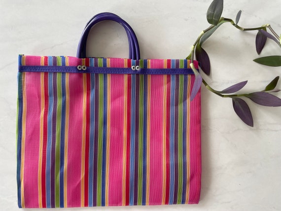Mexican Artisan Upcycled Plastic Purse Hand Bag Tote Super Cute Recycled  Plastic | eBay