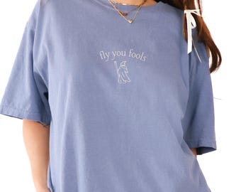Fly You Fools Comfort Colors Shirt, Middle Earth Bookish Shirt, Hobbitcore Book Lover Gift, Unisex