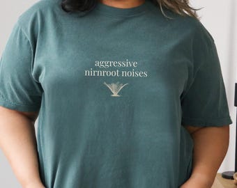 Aggressive Nirnroot Noises Comfort Colors Shirt, Minimalist Design, Videogame Tshirt, Funny Gift for Gamers, Fantasy Lover Shirt, Unisex