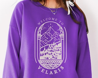 Velaris Unisex Sweatshirt, ACOTAR Shirt, Night Court City of Starlight, Romance Book Lover Gift