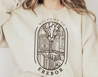 Erebor Unisex Sweatshirt, The Lonely Mountain, Thorin Oakenshield, Middle Earth Book Lover Gift, Hobbitcore Geek Gift