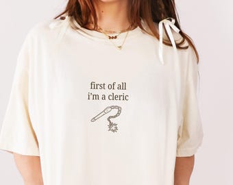 RPG Cleric Class Comfort Colors Shirt, Tabletop RPG, I'm a Delight Meme Shirt, Unisex