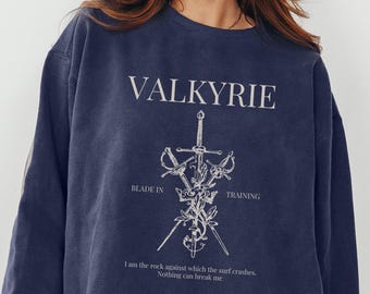 Valkyrie Comfort Colors Sweatshirt, Unisex, ACOTAR Shirt, The Night Court, Enemies to Lovers Book Lover Gift