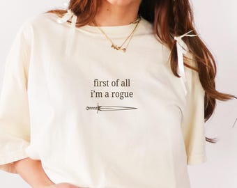 RPG Rogue Class Comfort Colors Shirt, Tabletop RPG, I'm a Delight Meme Shirt, Unisex