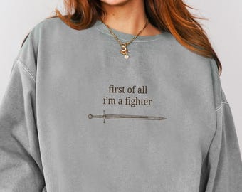 RPG Fighter Class Comfort Colors Sweatshirt, Tabletop RPG, I'm a Delight Meme Shirt, Unisex