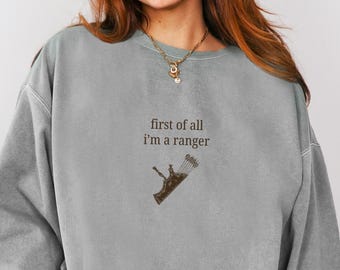 RPG Ranger Class Comfort Colors Sweatshirt, Tabletop RPG, I'm a Delight Meme Shirt, Unisex