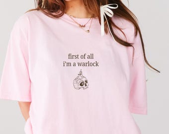 RPG Warlock Class Comfort Colors Shirt, Tabletop RPG, I'm a Delight Meme Shirt, Unisex